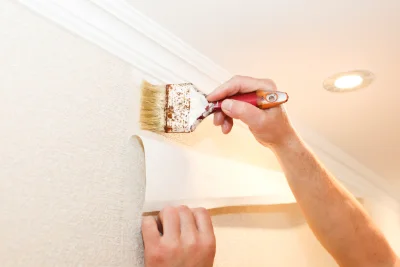 Pose de papier peint à Sussat — revêtements muraux et toiles de verre